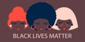 Poster black lives matter Royalty Free Stock Photo